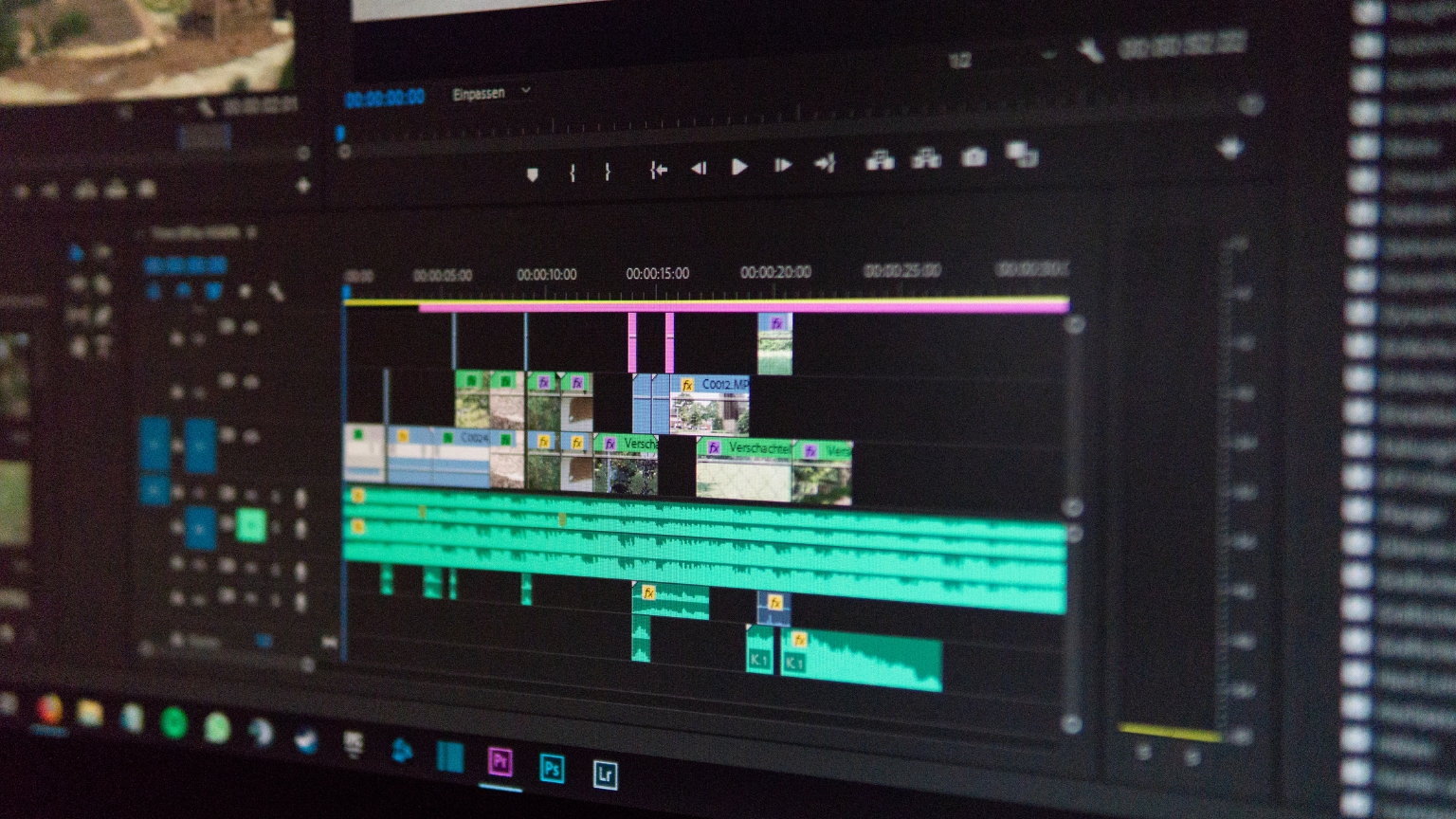 Technology used to produce media for a client.